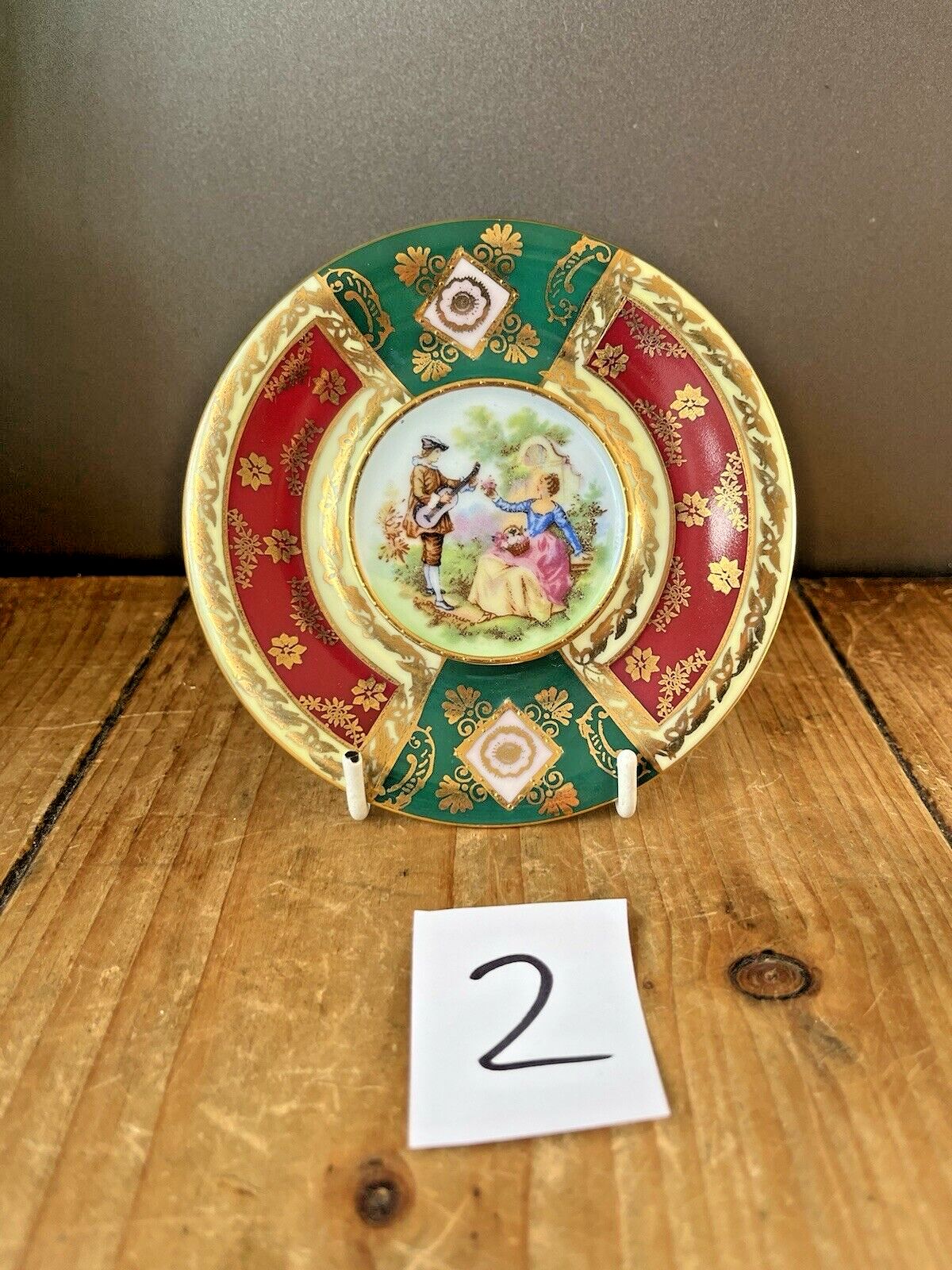 photo buy Vintage L Parbus Old Vienna Demitasse Fragonard Gilt Cabinet Coffee Cup & Saucer