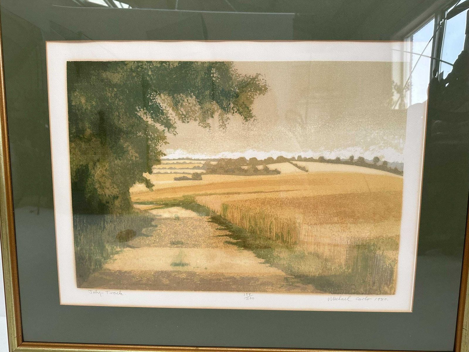 Christie's Contemporary Art   Michael Carlo   Cart Tracks, July (Screen Print, #159/200) photo for sale