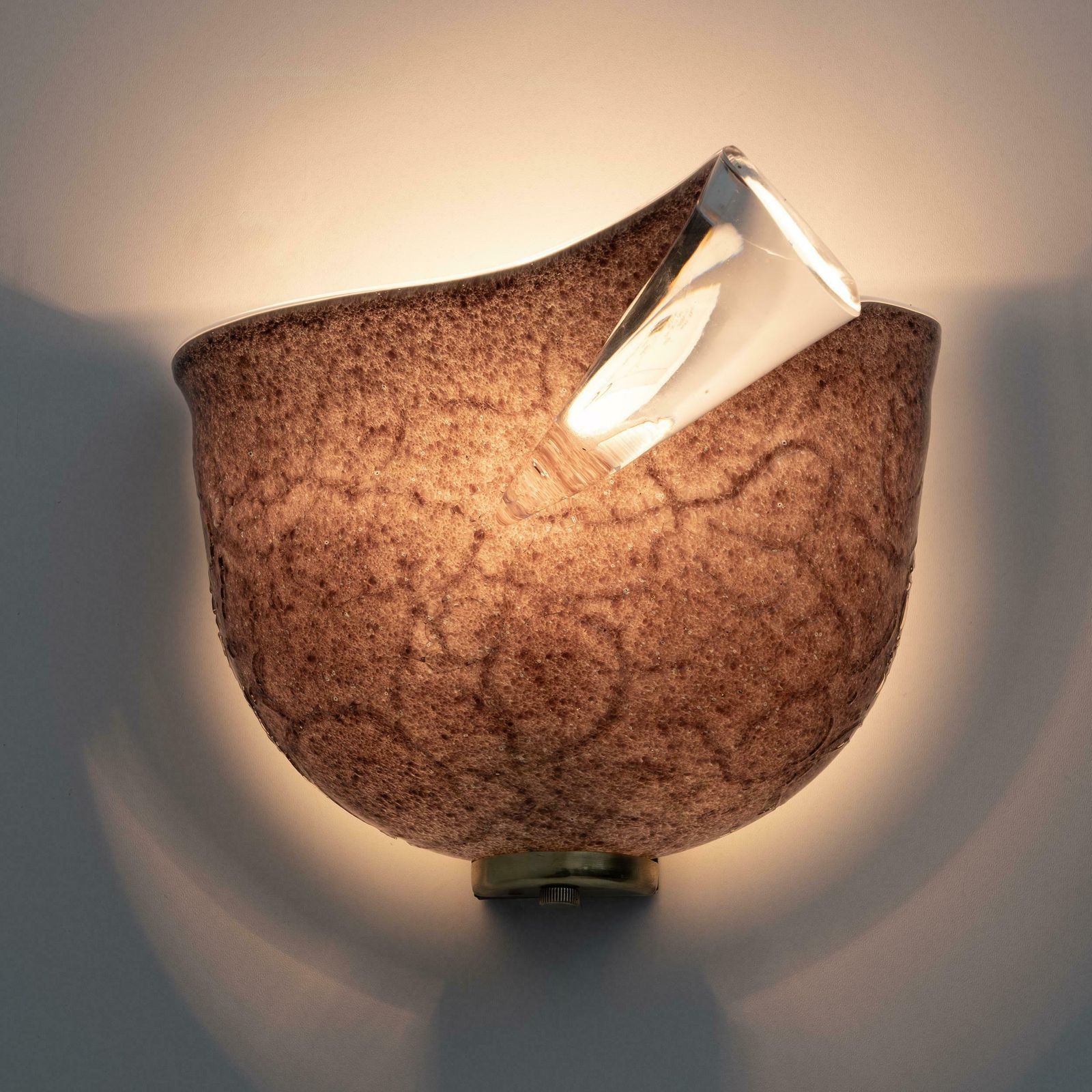 Pair Of Mila Schon Modern Italian Murano Glass Sconces For Zonca, 1980s photo vinterior