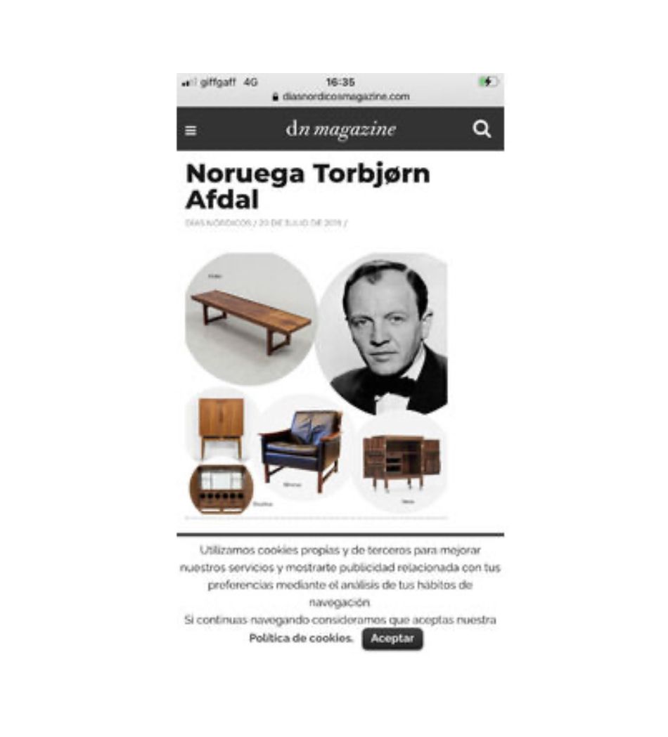 photo for sale Hunter Highback Lounge Chair By Torbjørn Afdal For Bruksbo,