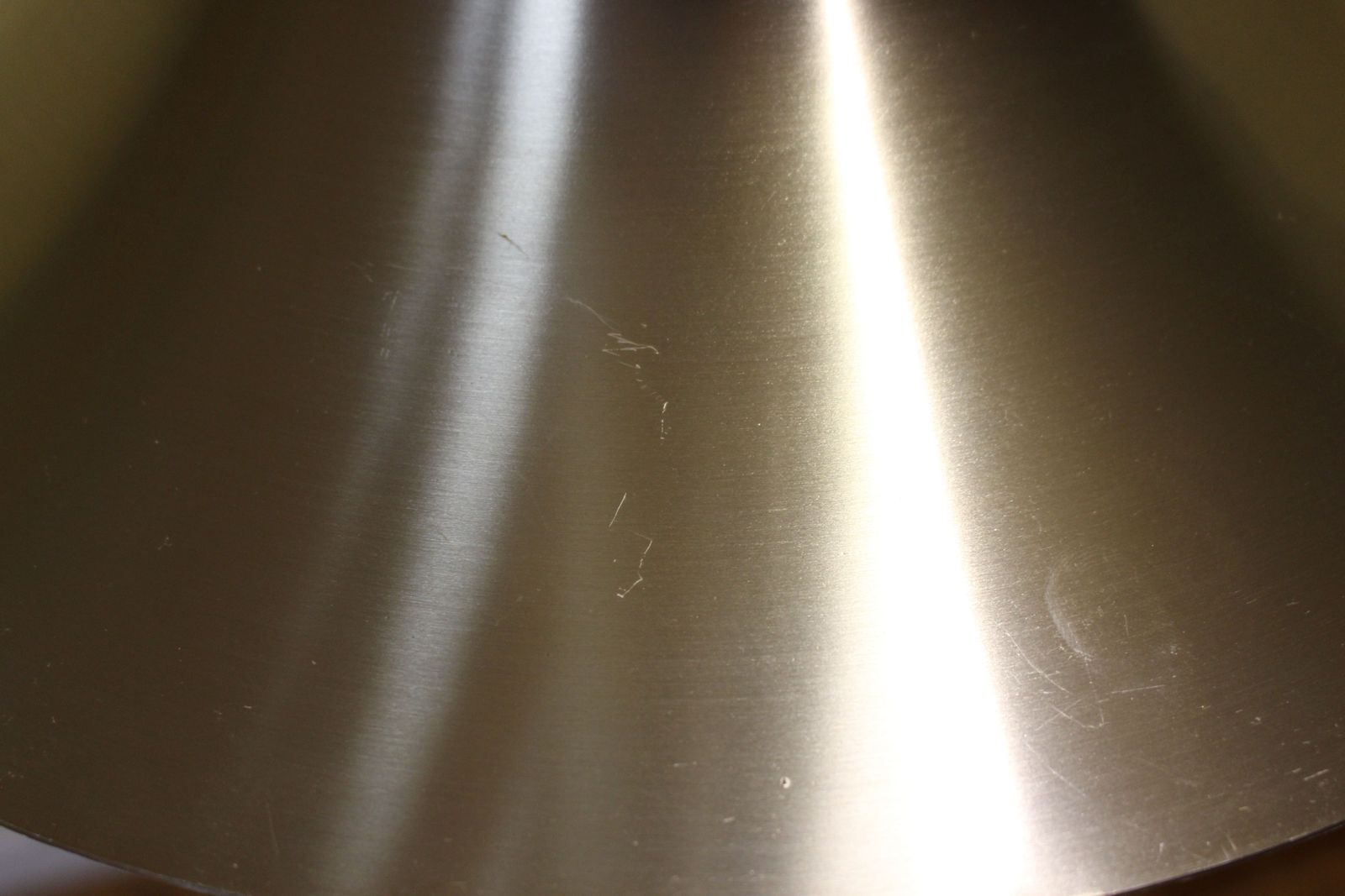 Danish Chrome Finish Metal Pendant Lamp photo for sale
