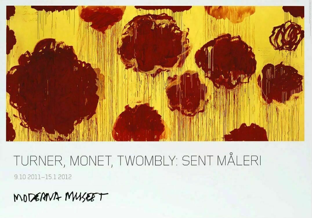 Original Cy Twombly Exhibition Poster   Blooming   Official Museum Print By The Great American Expressive Painter