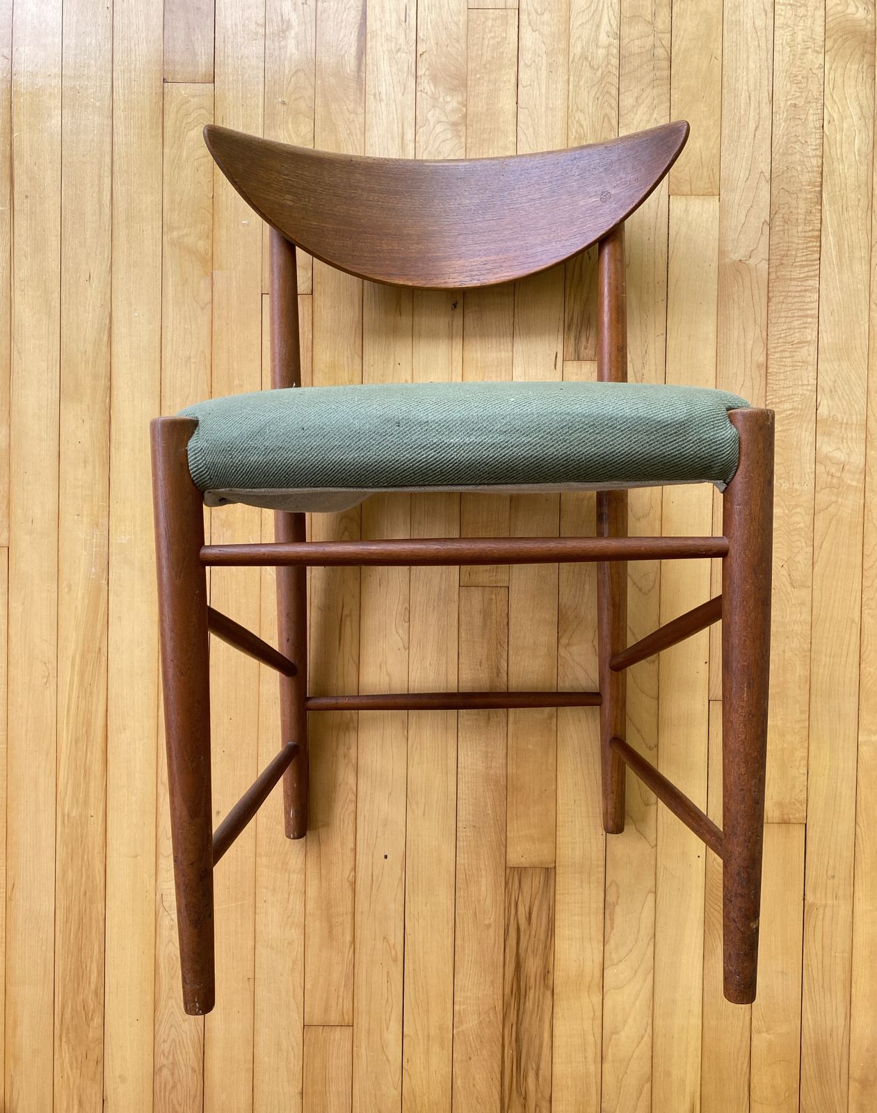 Pair Of Danish Mid Century Modern Teak Model 316 Dining Chairs Peter Hvidt & Orla Mølgaard Nielsen For Søborg Møbelfabrik   1955 photo buy