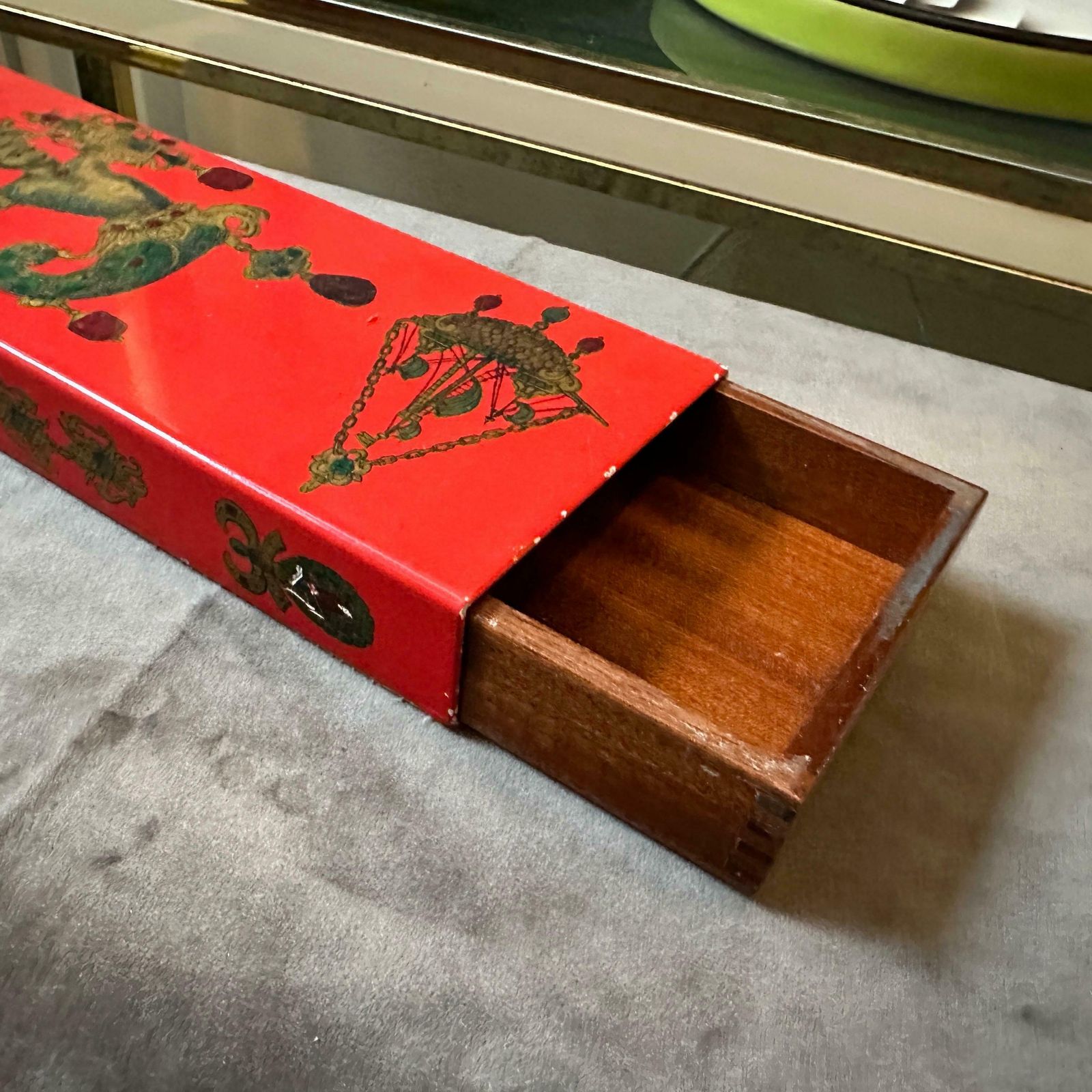photo for sale 1960s Wood And Metal Jewelry Box By Galbiati Milano In The Style Of Fornasetti