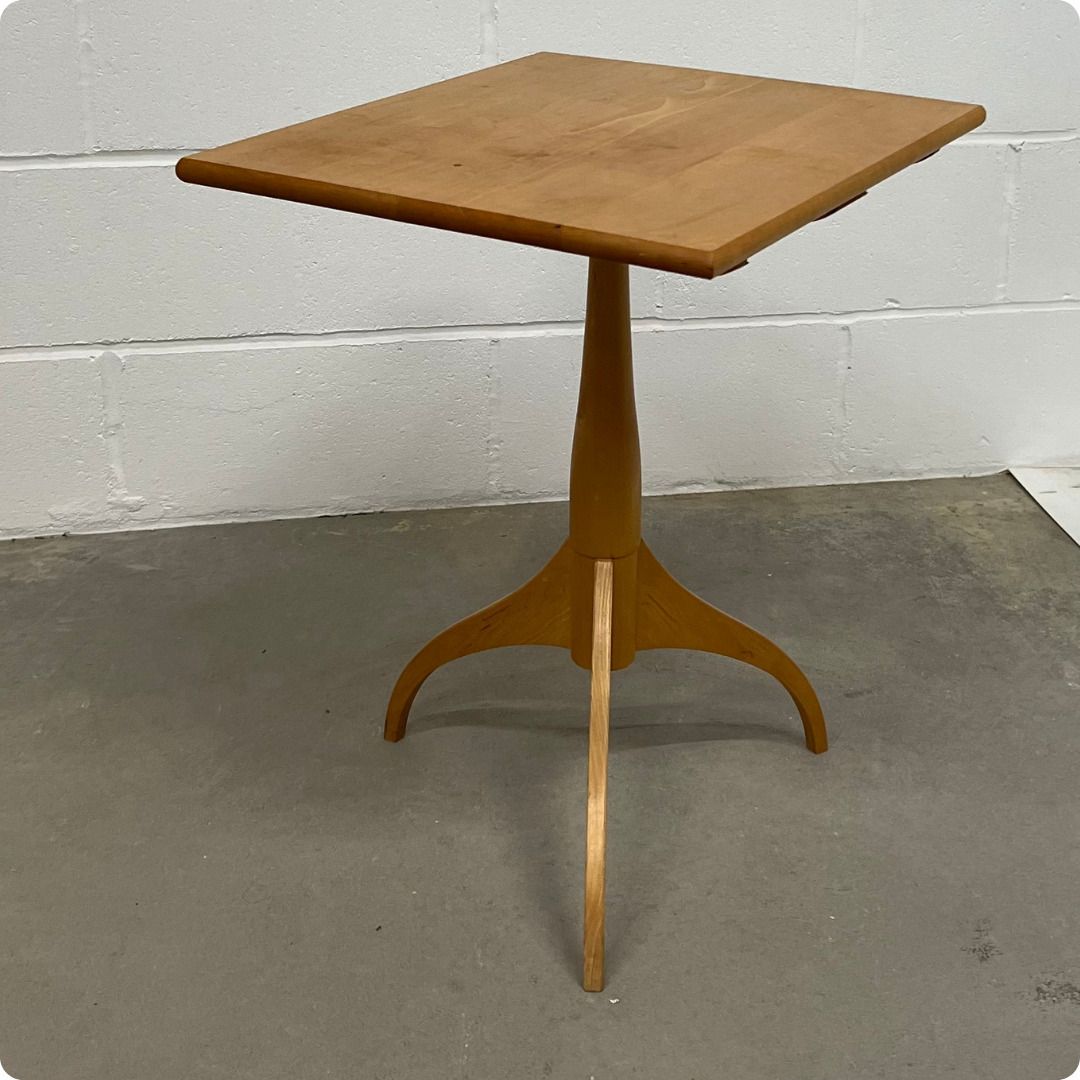 Solid Beech Wood Shaker Inspired Occasional Table