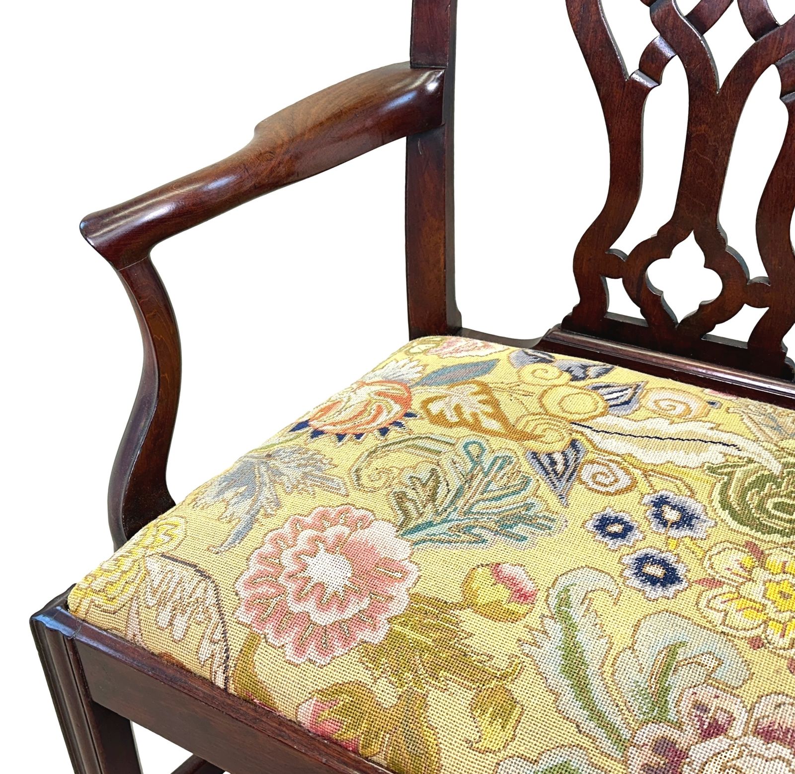 Mahogany Chippendale 18th Century Armchair  (England, Circa 1760) photo 2500.0