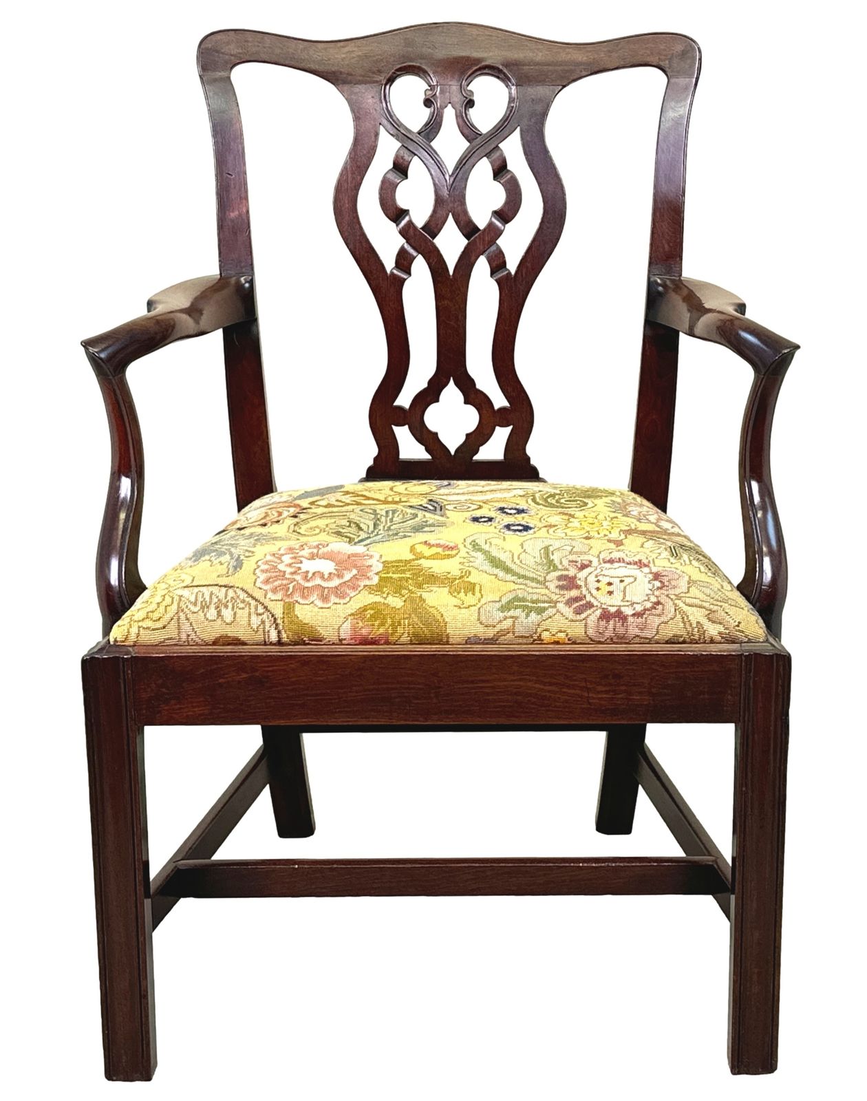 2500.0 Mahogany Chippendale 18th Century Armchair  (England, Circa 1760) photo