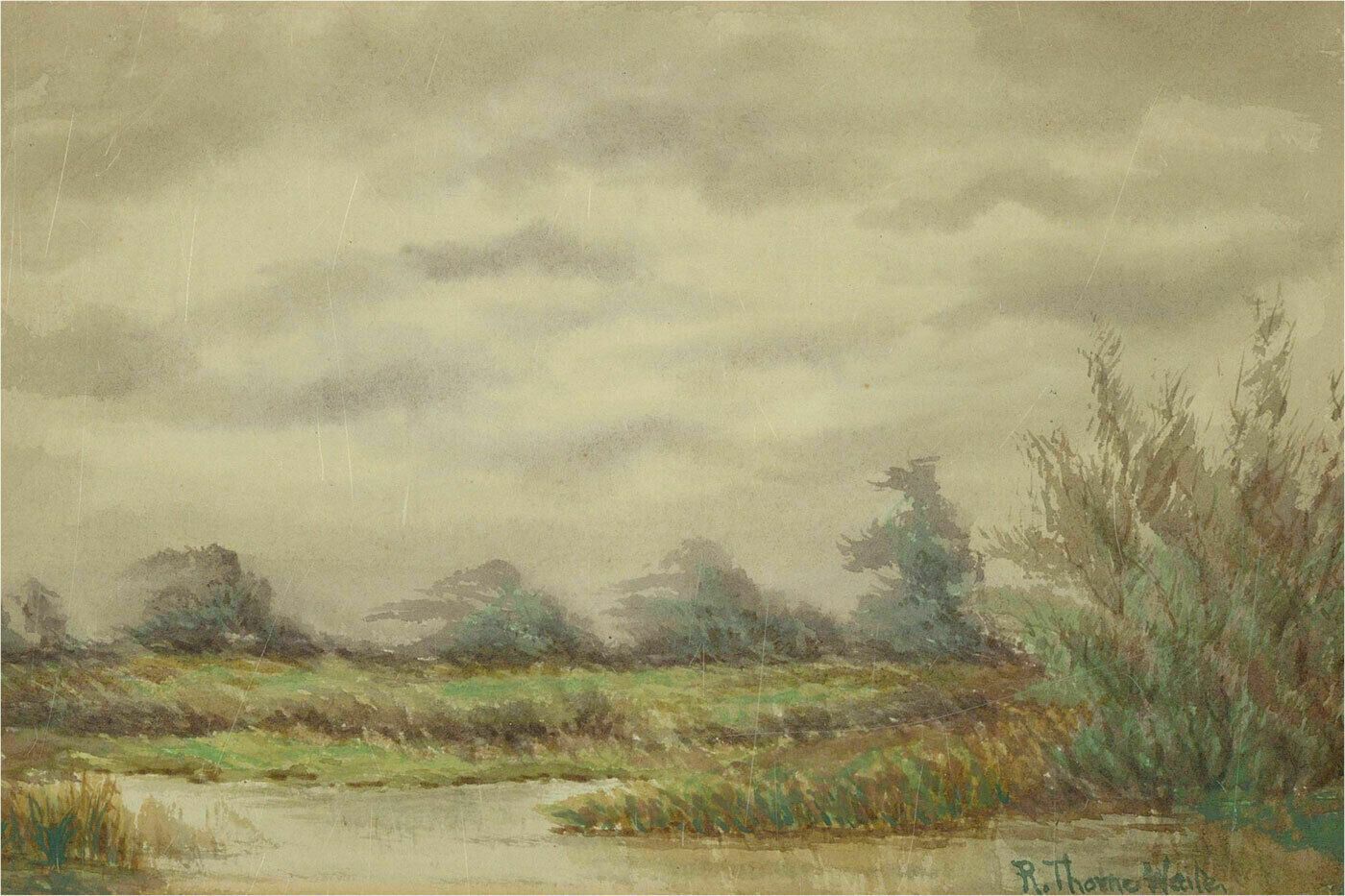 Early 20th Century Watercolour   Gloomy View photo furniture