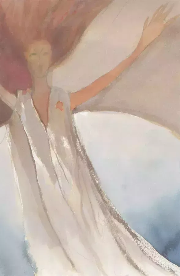 Patricia Johnstone (1944 2023)   Contemporary Watercolour, In Flight