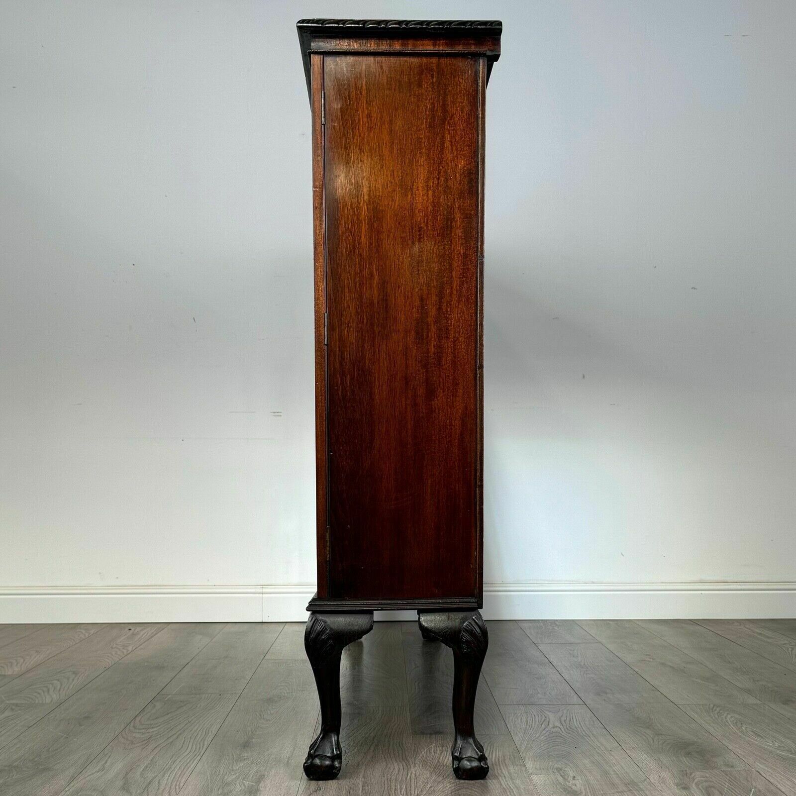 Antique 20th Century Display Cabinet In Mahogany photo Furniture