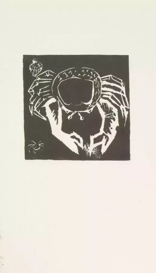 Patricia Johnstone (1944 2023)   Contemporary Woodcut, The Crab photo furniture
