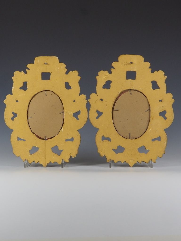 photo vinterior Antique Pair Of Venetian Giltwood Wall Mirrors