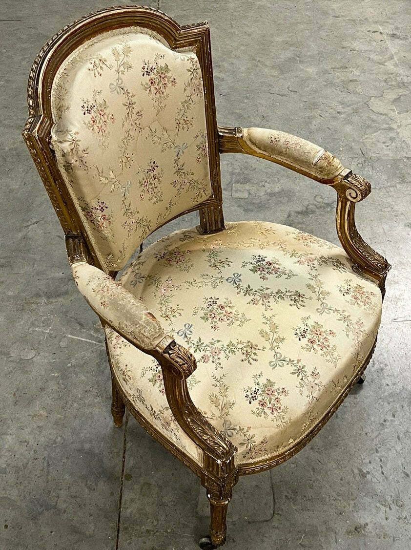 Pair Of Gilded Armchairs photo furniture