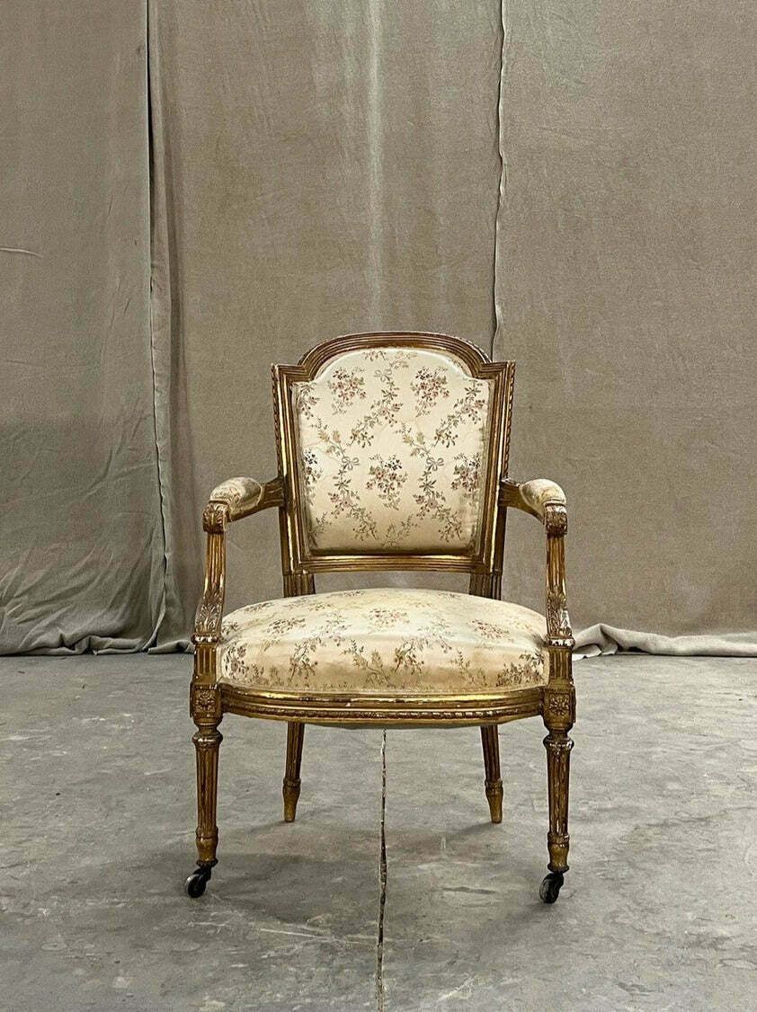 photo for sale Pair Of Gilded Armchairs