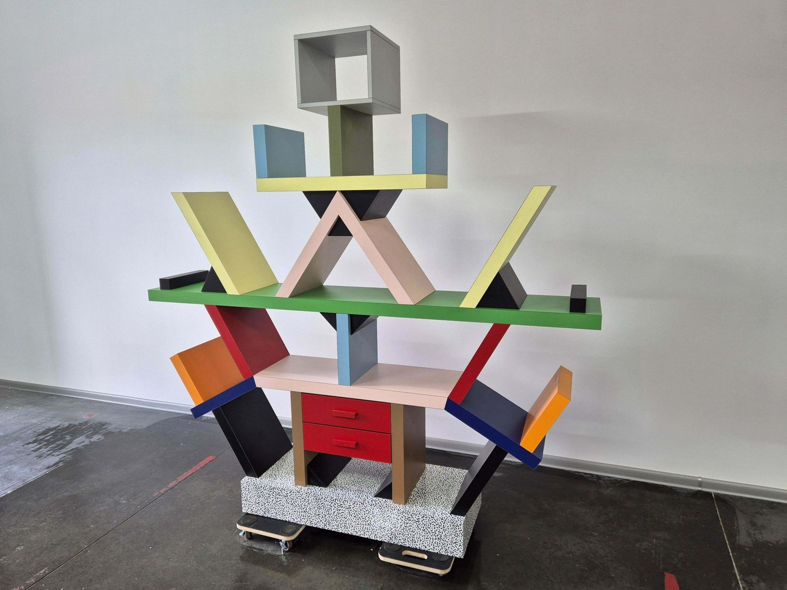 Carlton Library Bookcase By Ettore Sottsass   Memphis Milano photo buy