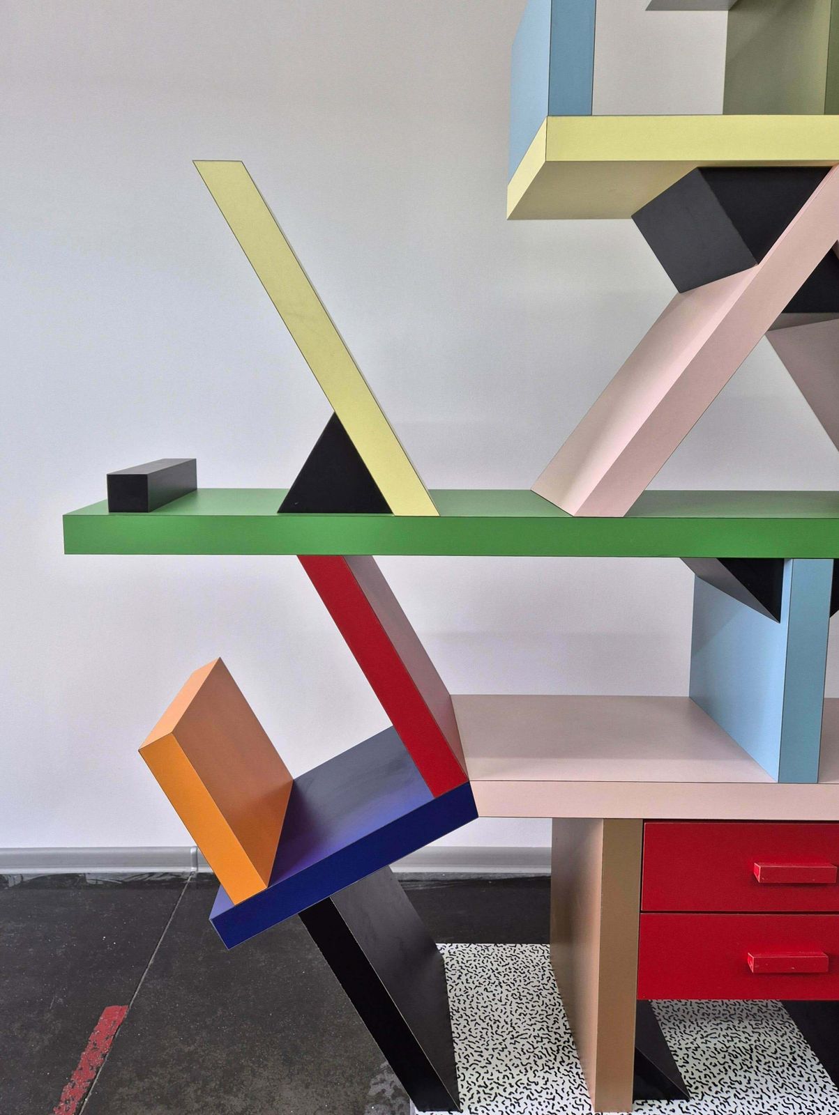 12030.0 Carlton Library Bookcase By Ettore Sottsass   Memphis Milano photo