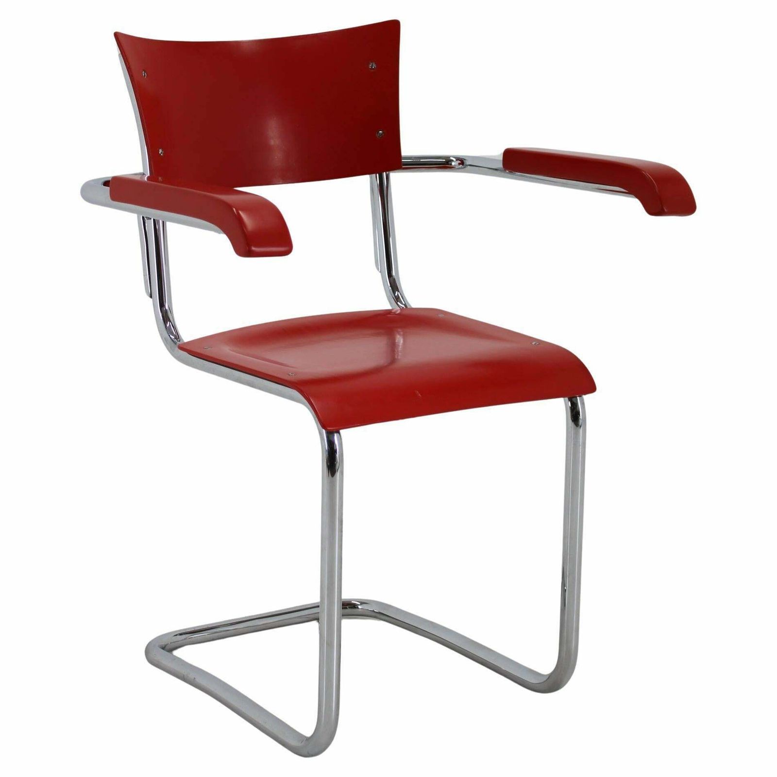 1940s Bauhaus Restored Tubular Armchair, Germany