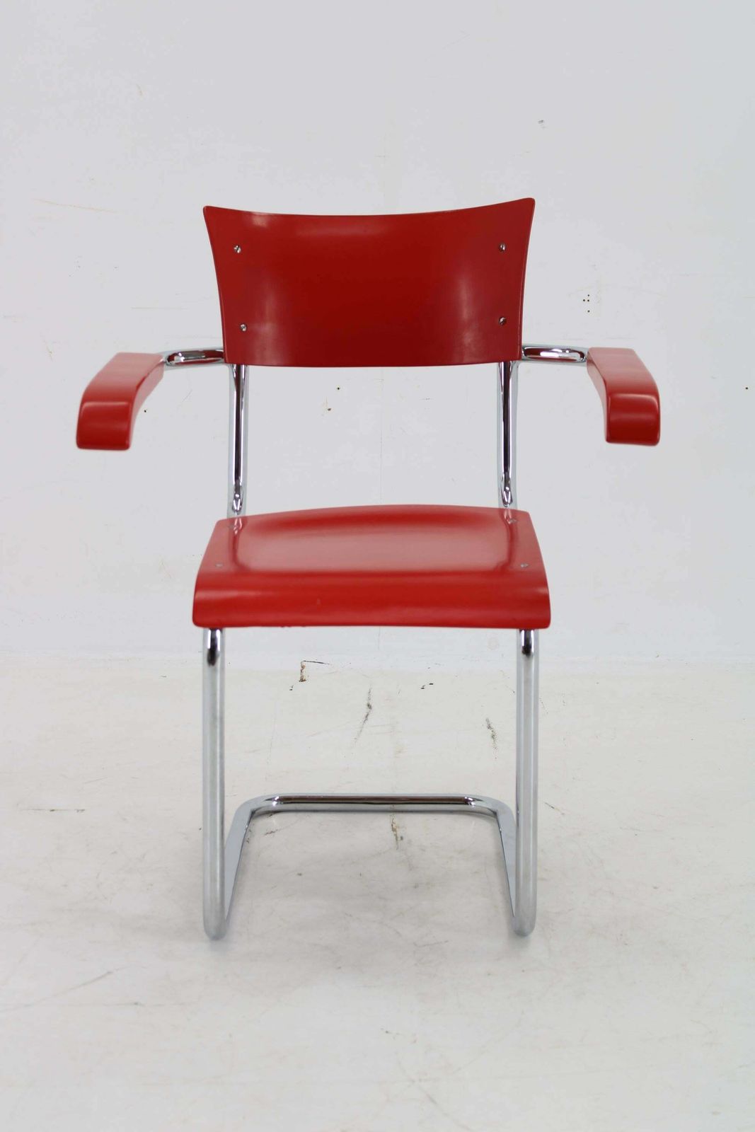 1940s Bauhaus Restored Tubular Armchair, Germany photo furniture