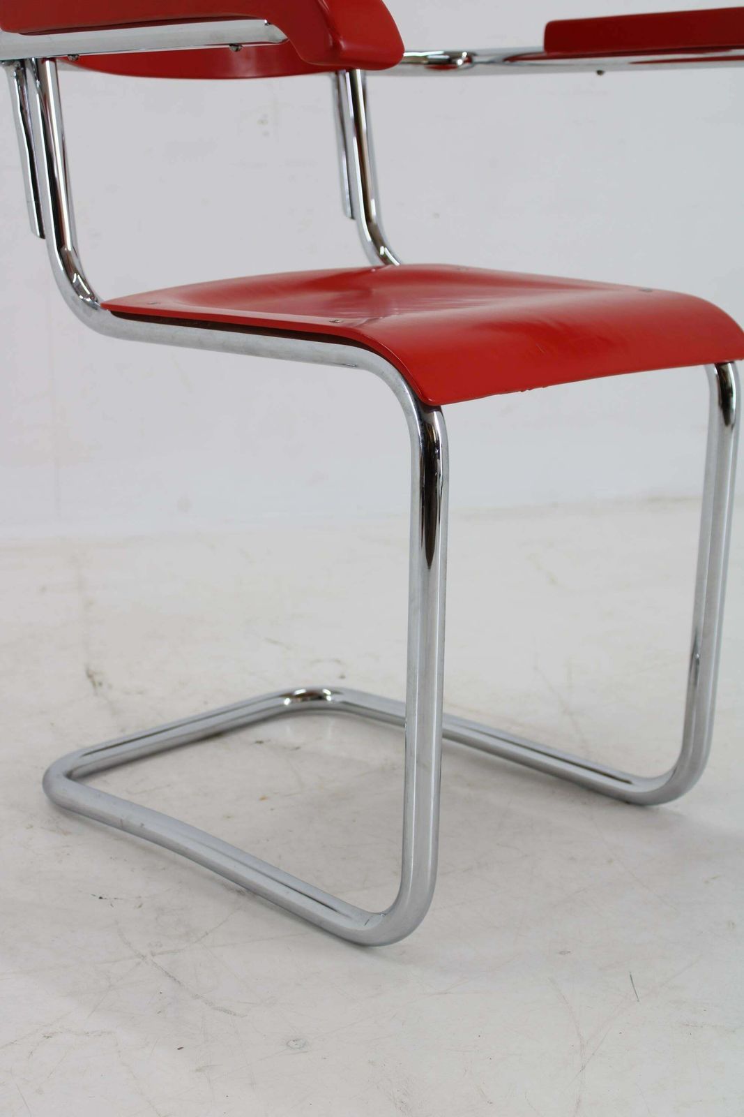 Furniture 1940s Bauhaus Restored Tubular Armchair, Germany photo