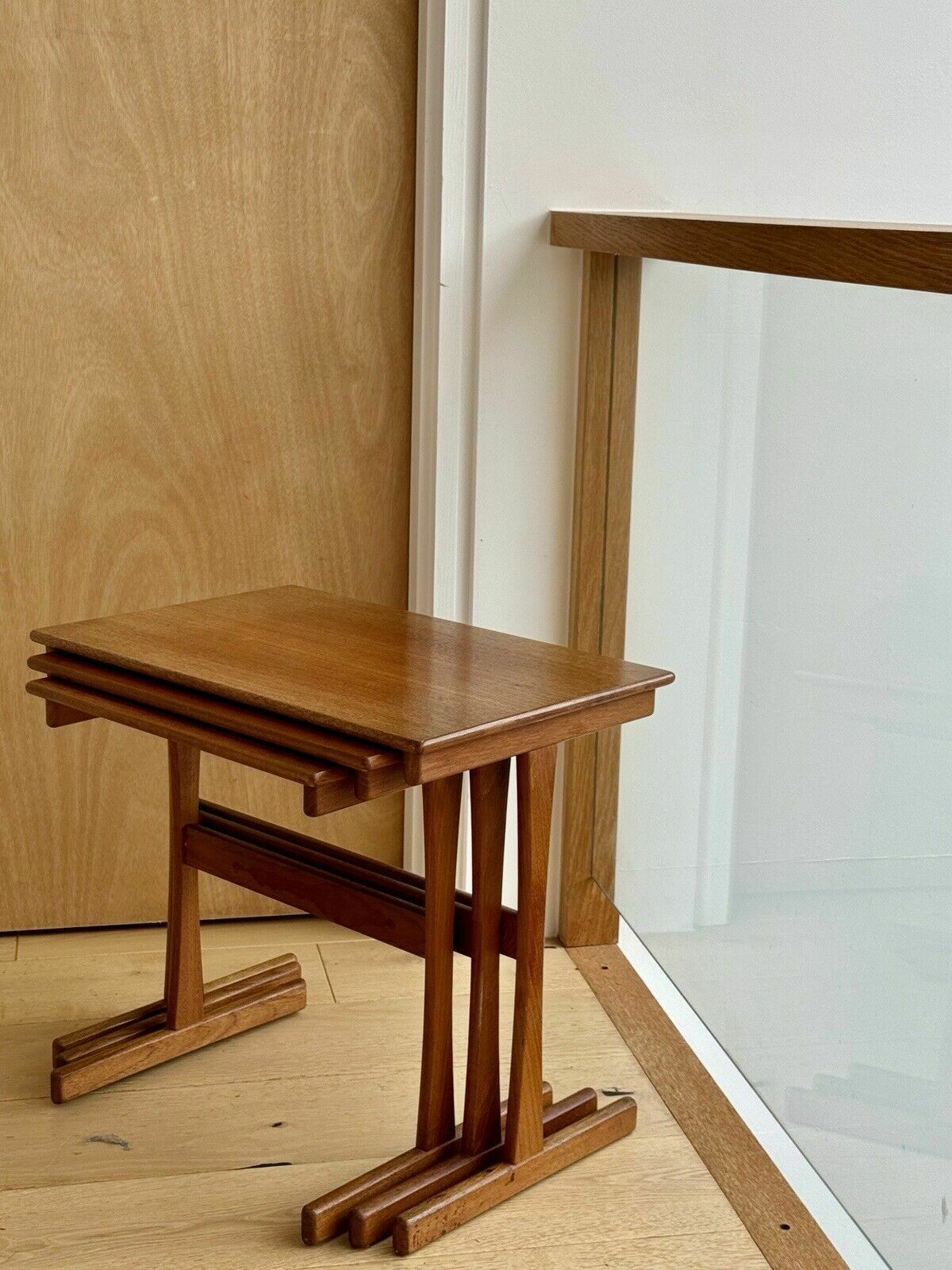 Mid Century Nest Of Three Teak Tables Kai Kristiansen For Vildbjerg Mobelfabrik photo Furniture
