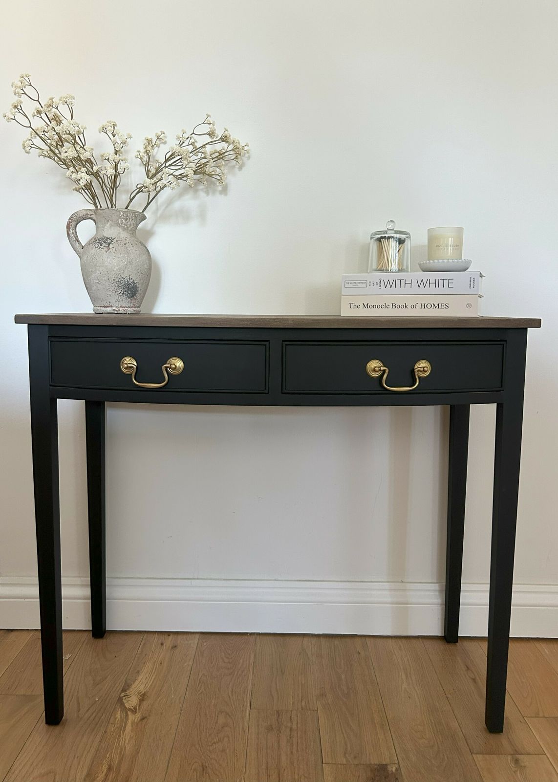 Upcycled Hand Painted Teak Table photo furniture