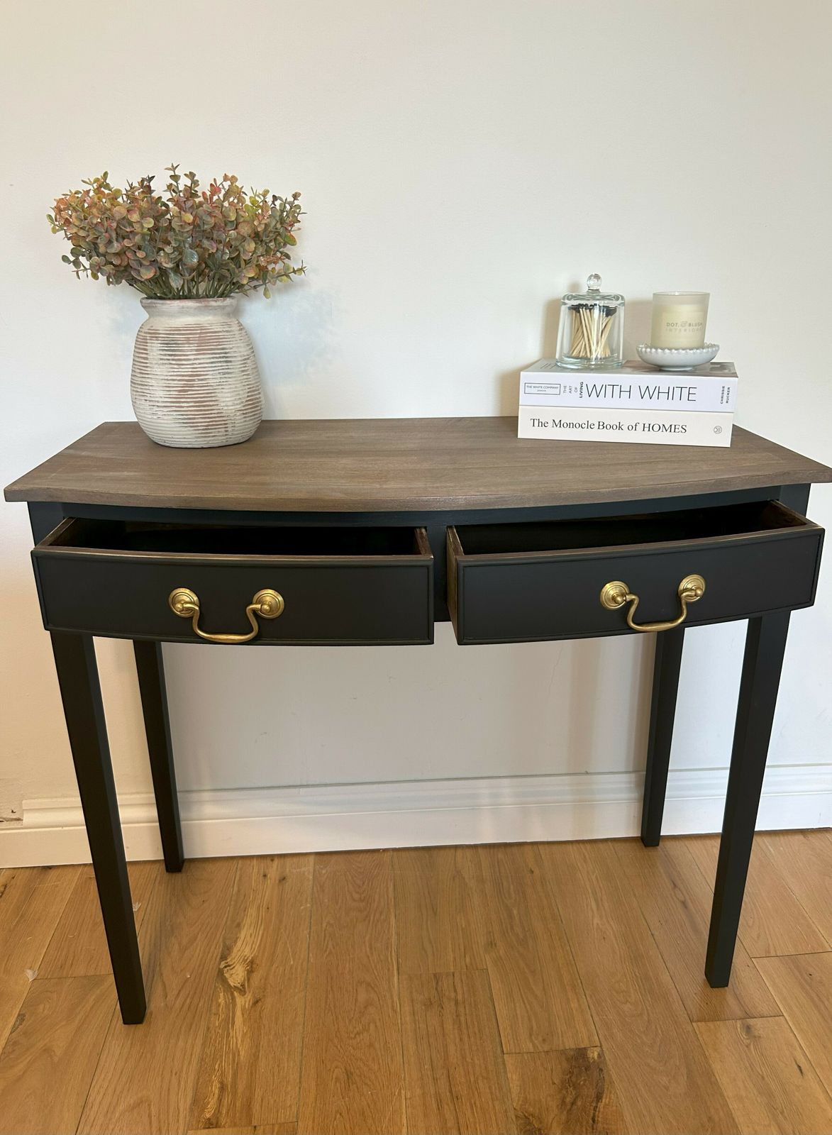 Upcycled Hand Painted Teak Table