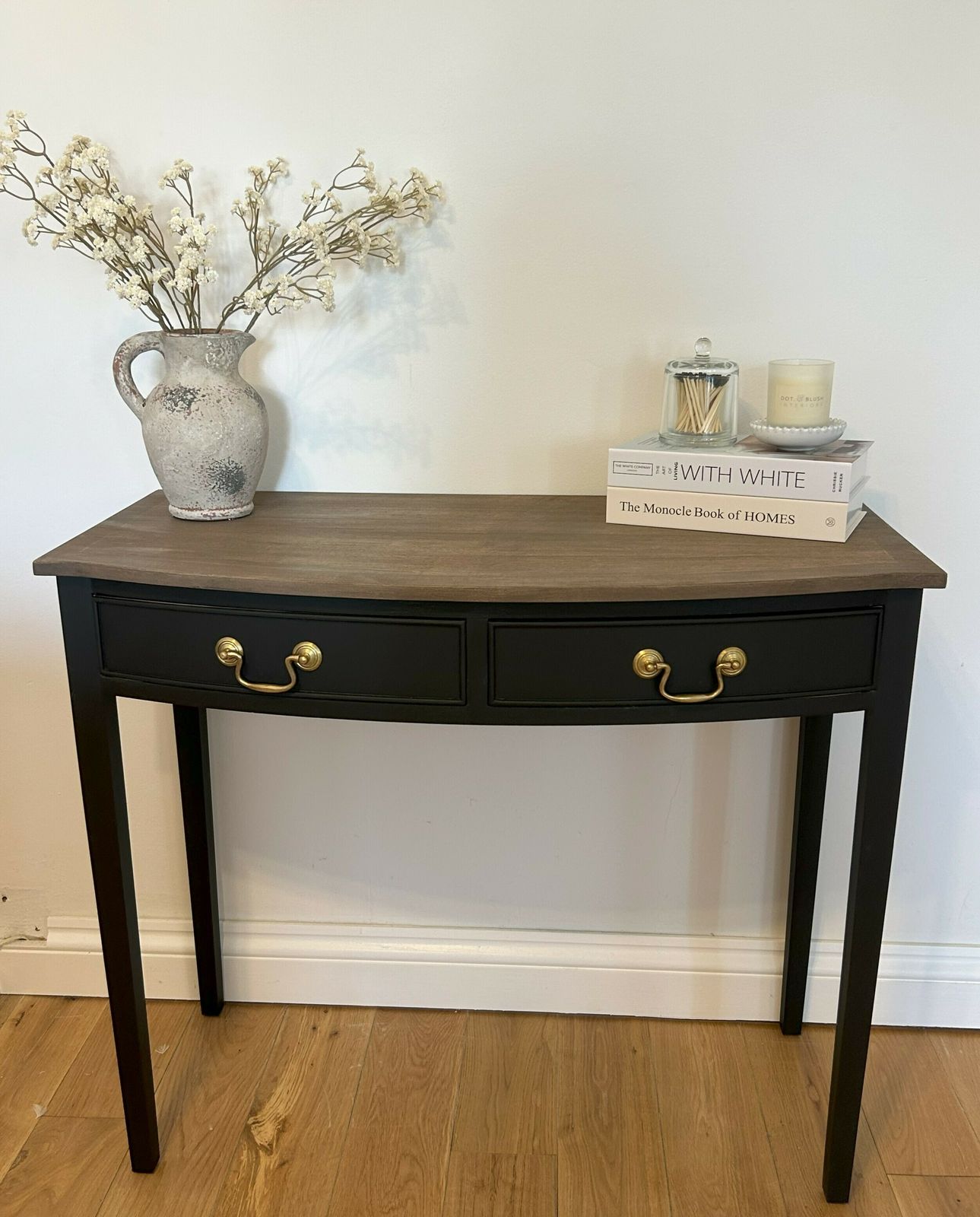 Upcycled Hand Painted Teak Table photo vinterior