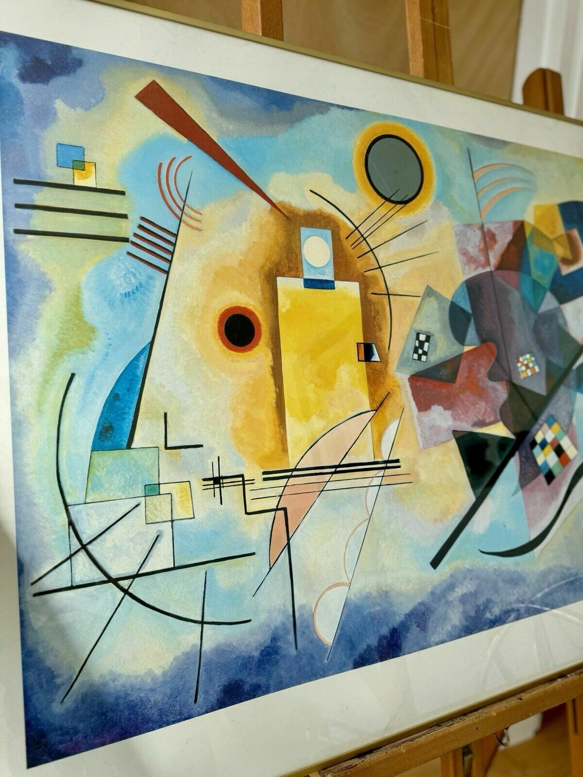 Yellow, Red, Blue, 1925 Wassily Kandinsky Vintage Framed Print photo vintage