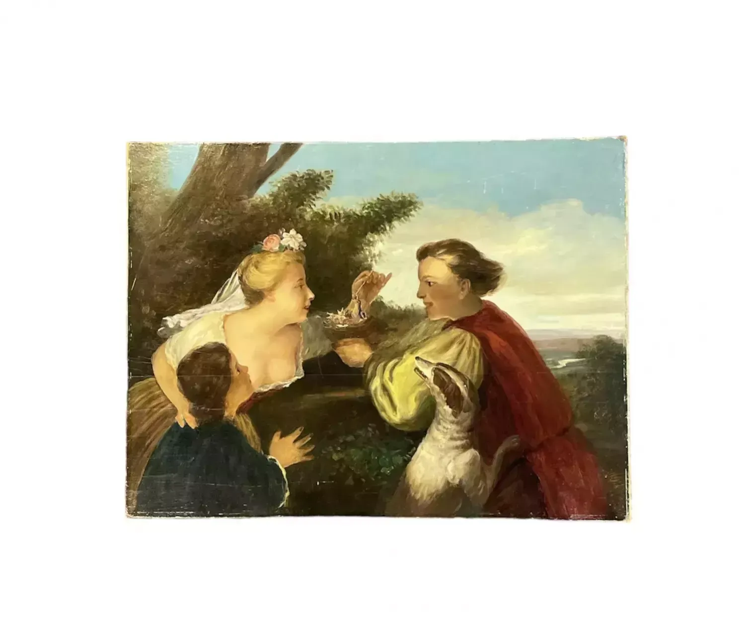 Flemish School, Birds Feeding In Nest, Late 18th Century, Oil On Panel photo furniture