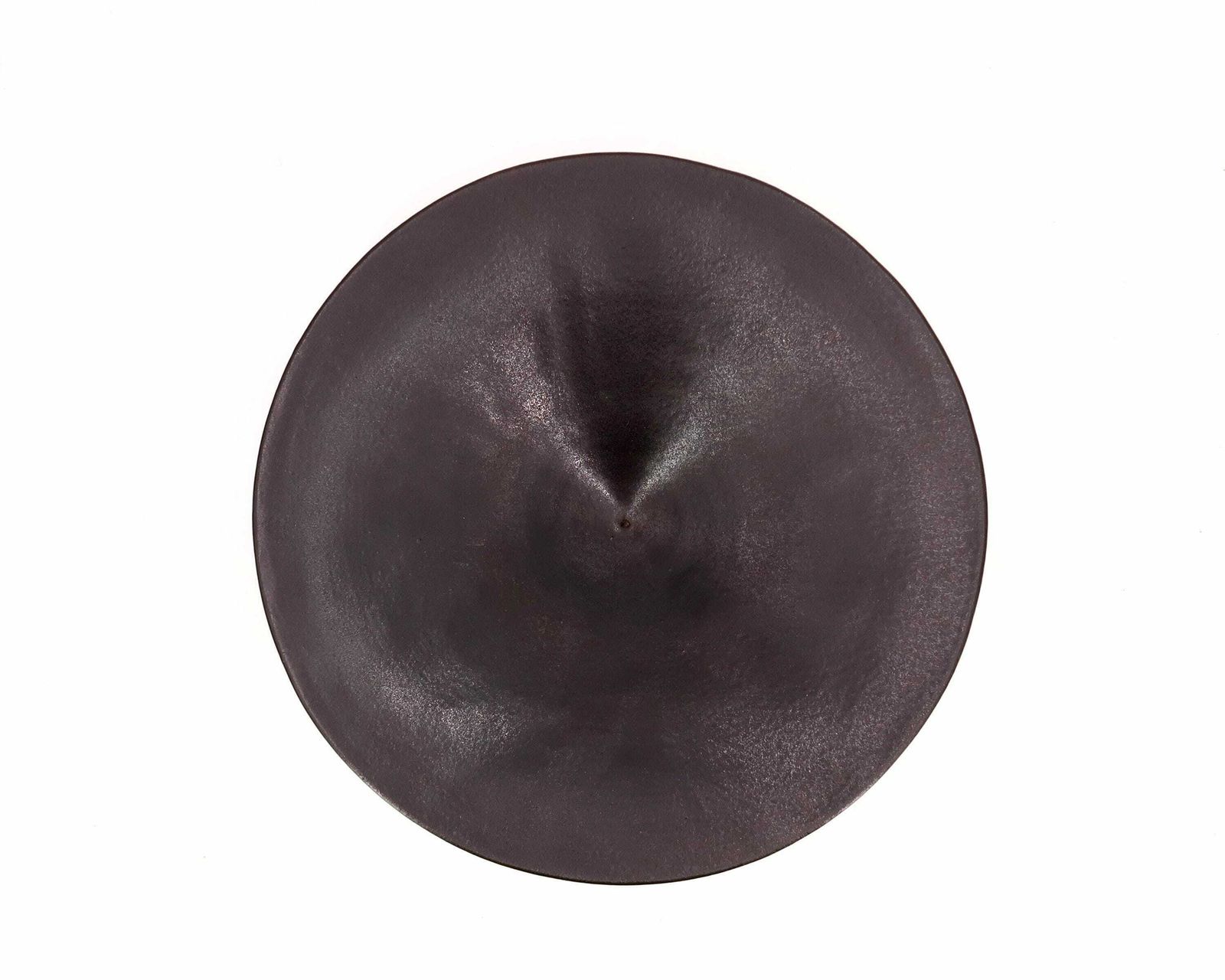 Large Black Ceramic Centerpiece By La Bergerie, Vallauris, 1960s / France, Fruit Bowl, Minimalist, Dark photo Home Decor