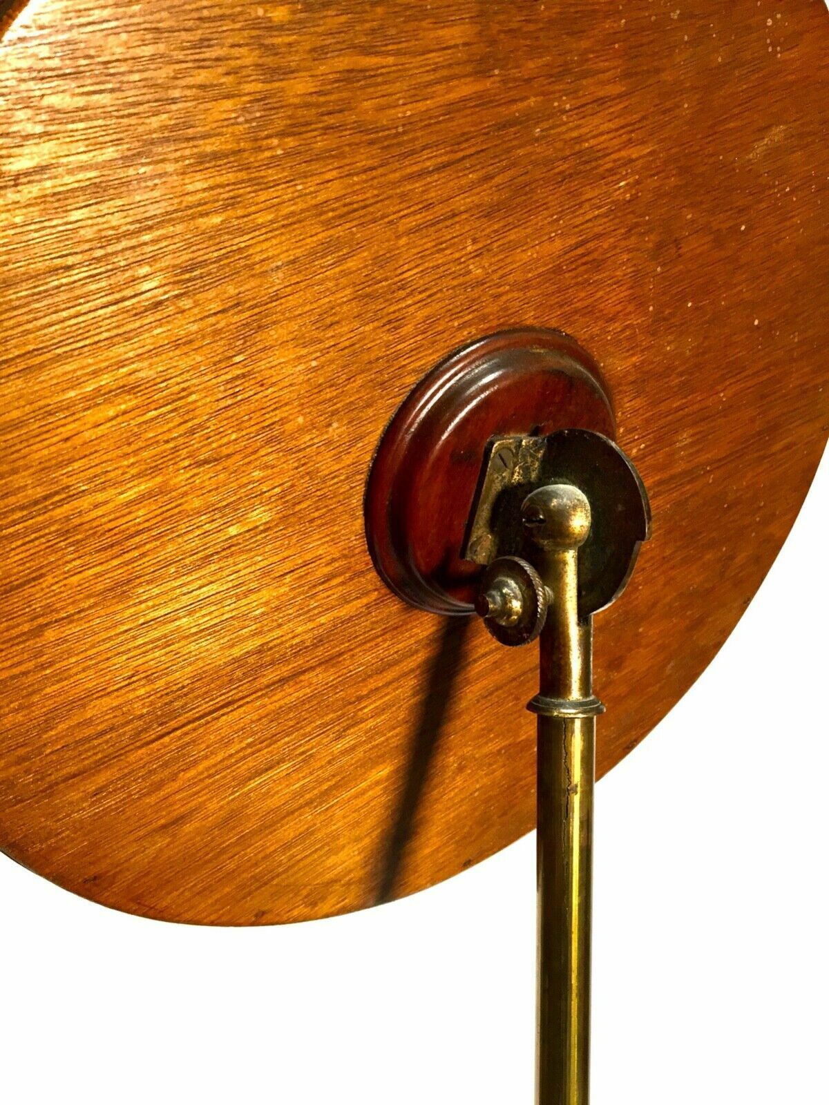 Antique Victorian Mahogany Adjustable Gents Shaving Stand / Makeup Mirror photo 359.0