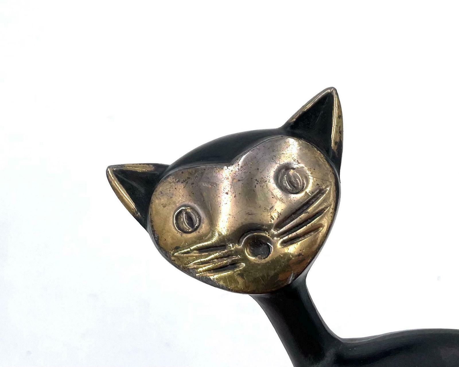 Walter Bosse Sculpture, Cat With Thermometer, 1950s / Mid Century Modern Figurine, Sculpture, Animal, Austrian Art photo 401.0