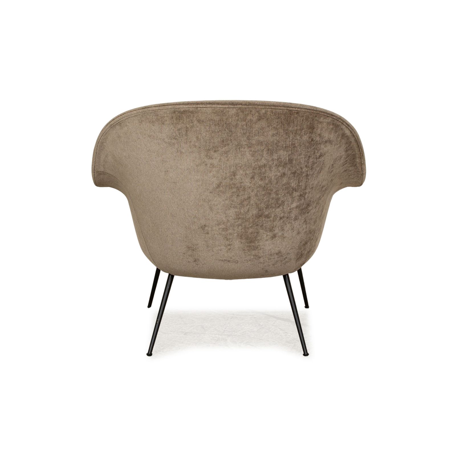 Gubi Bat Fabric Armchair Brown Brown Green Frame Black photo vintage
