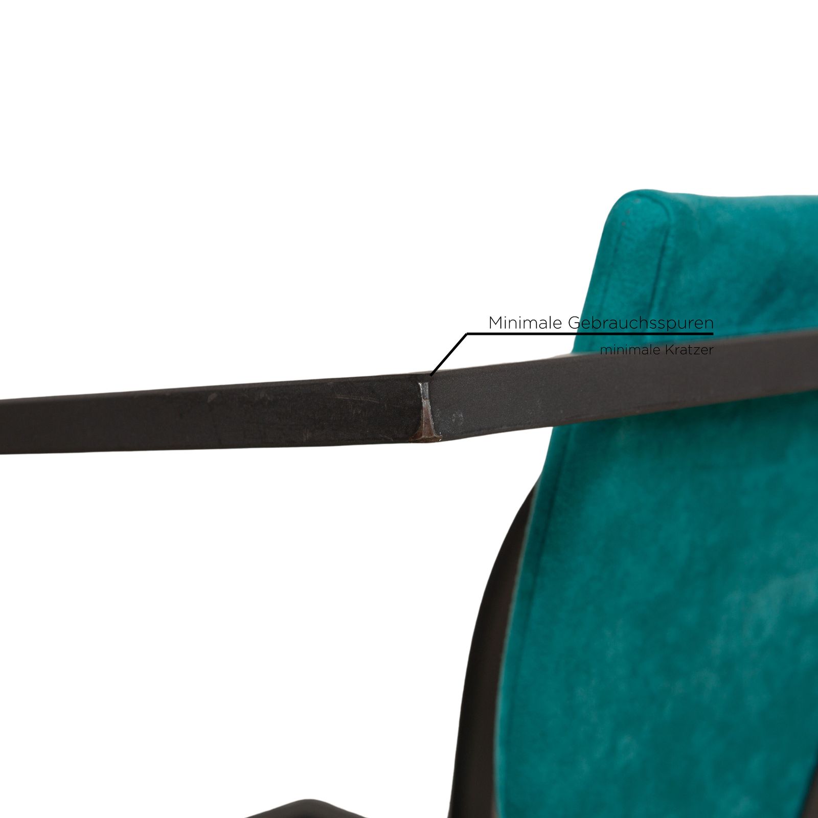Lot de 4 chaises KFF Cosinus en tissu, noir et bleu, salle à manger photo 647.0