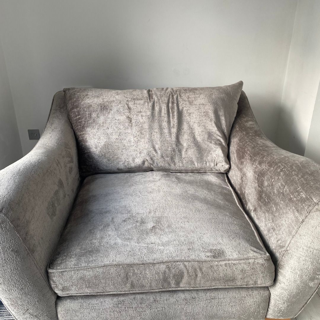 Sofology Renata Grey Loveseat With Cushions photo 300.0