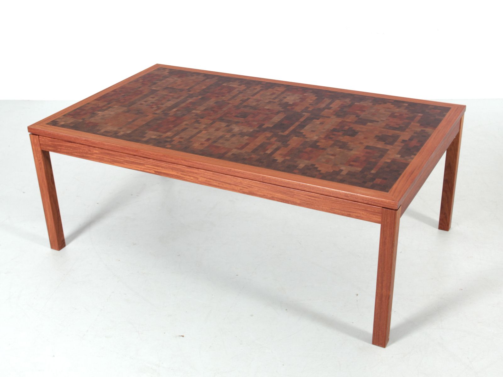 Mid Century Modern Scandinavian Large Coffee Table In Teak By Rolf Middelboe & Gorm Lindum photo vinterior