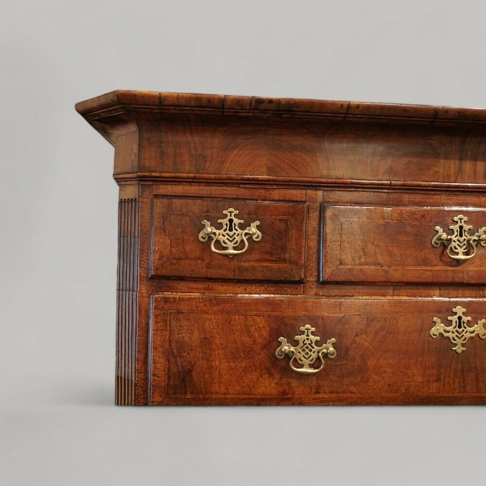 photo for sale George II Walnut Tallboy With Sunburst