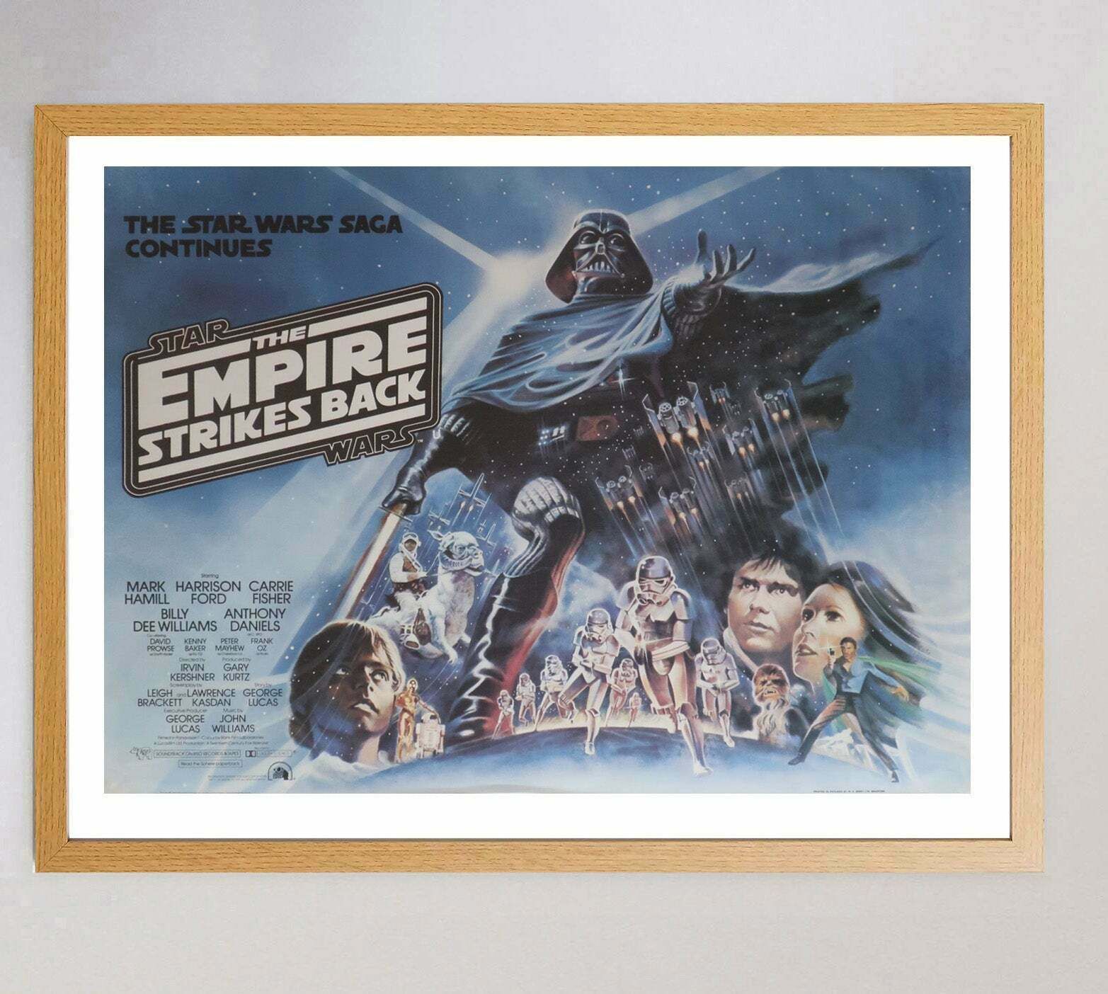 Original Vintage Poster Star Wars The Empire Strikes Back photo Art
