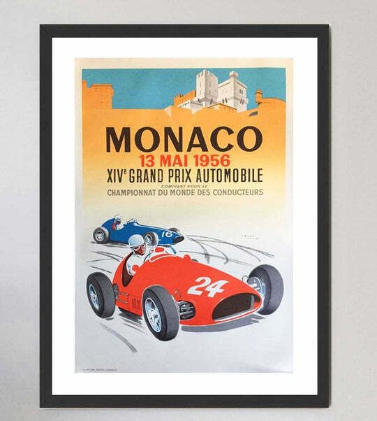1956 Monaco Grand Prix, 1950s, Vintage photo furniture