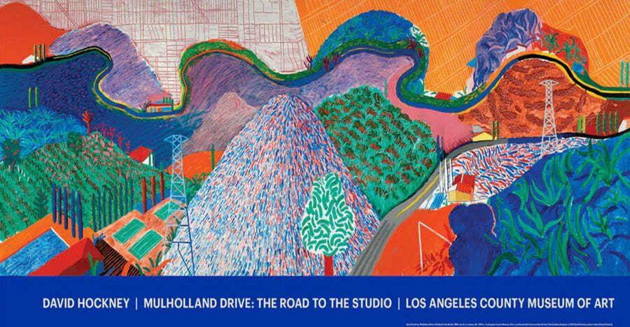 David Hockney   Mulholland Drive: The Road To The Studio Lacma
