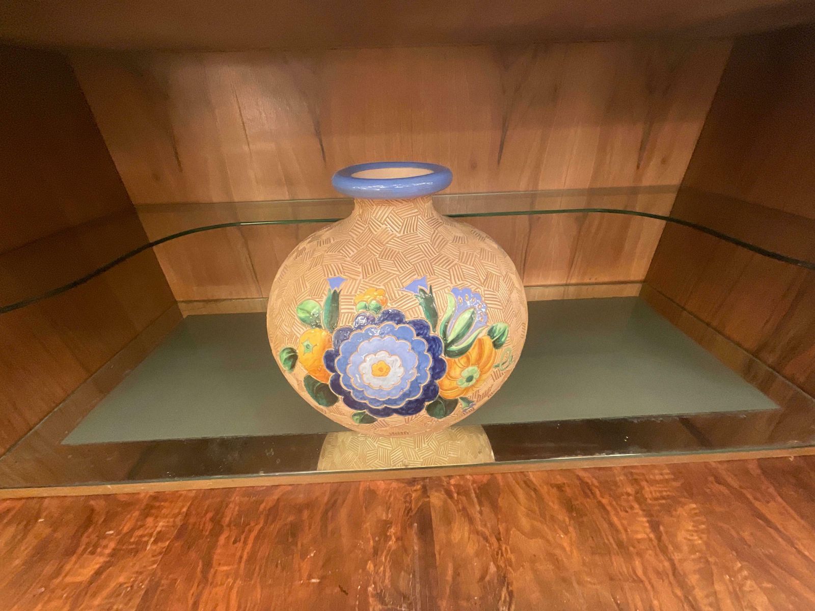 Vase 'Pot' 1930, Multi Color Round Shape, Majolica, Giò Ponti photo furniture