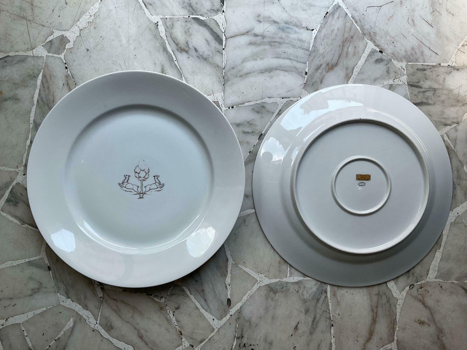 Gio Ponti   Richard Ginori   Pittoria Di Doccia   Coppia Di Piatti In Porcellana photo Home Decor