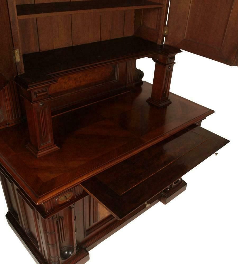 18th Century Important Tuscany Renaissance Sideboard Credenza, In Solid Walnut photo for sale
