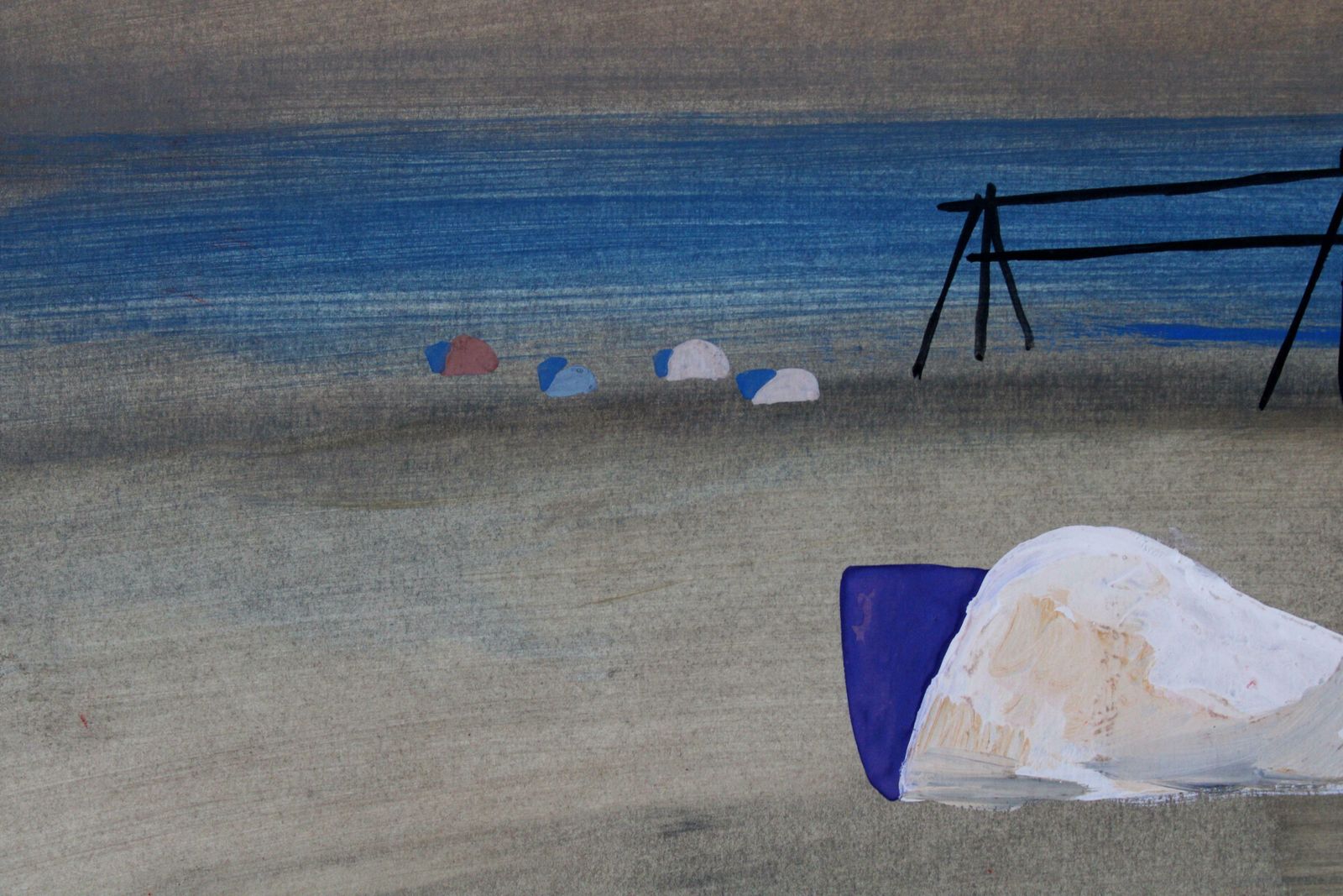 Gunars Klavain Saaremaa. Paper, Gouache, 37 X 51. 5 Cm photo Art