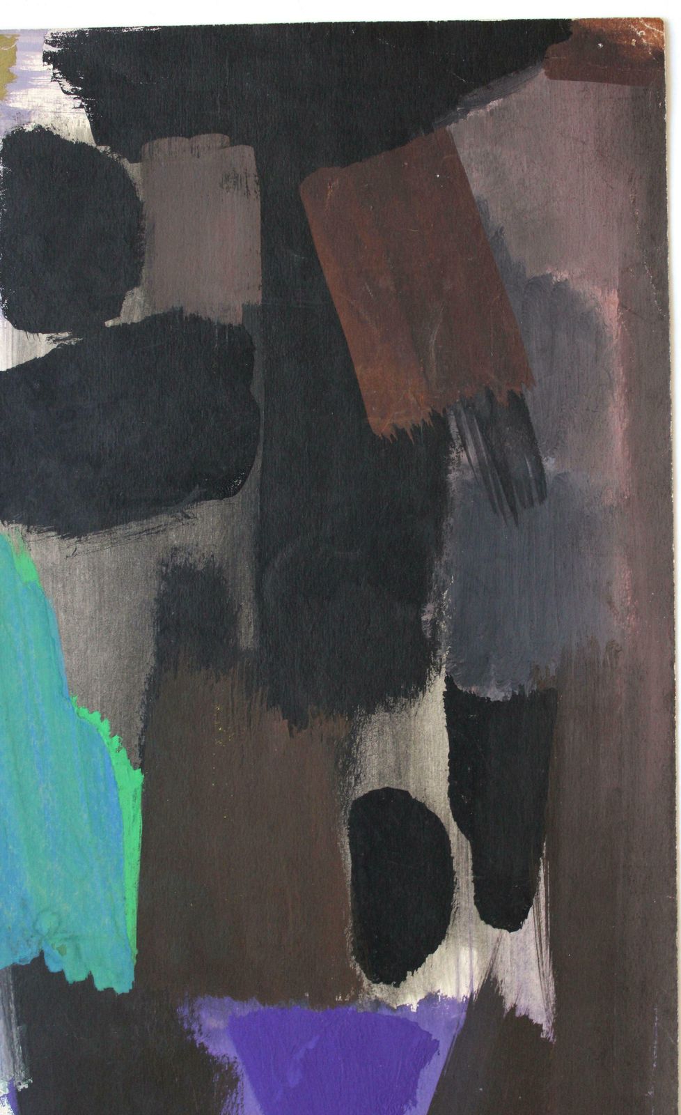 Gunars Klavaabstraction 1. 1964, Paper, Gouache, 83 X 59, 5 Cm1964 photo Art