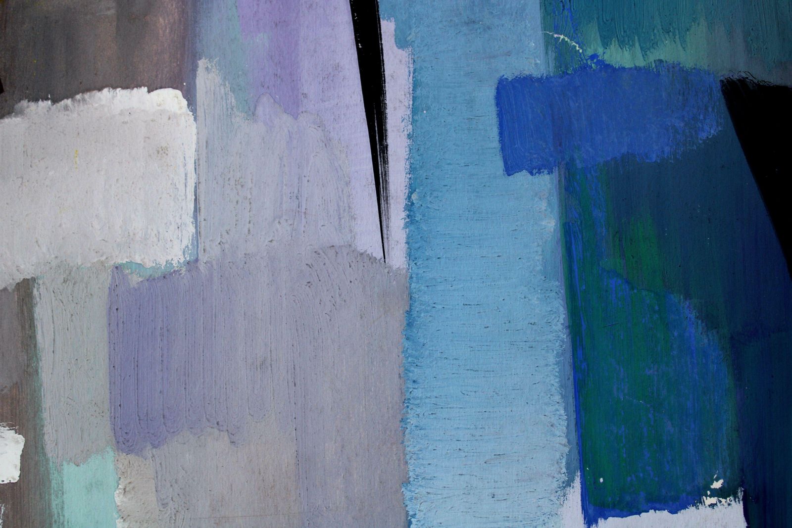 Gunars Klavaabstraction 1. 1964, Paper, Gouache, 83 X 59, 5 Cm1964 photo vintage