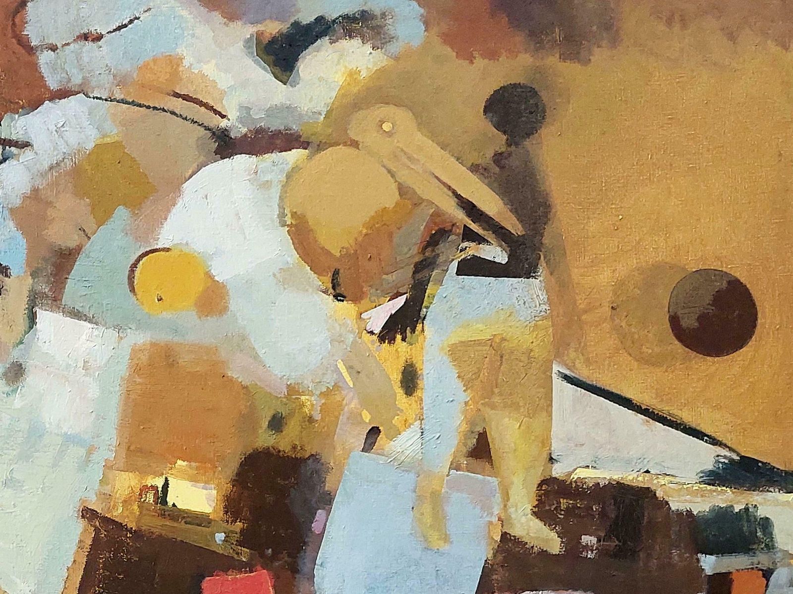 Victor Karnauh Conversation. Oil On Canvas, 144x125 Cm photo for sale