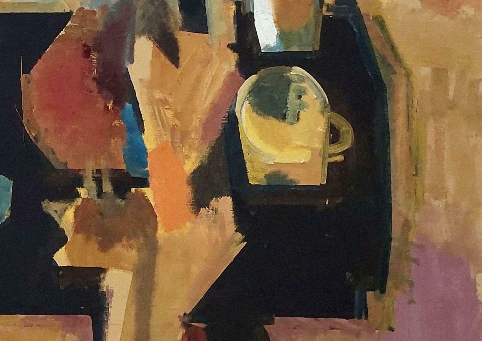 Victor Karnauh Still Life On Black Table. Oil On Canvas, 135x140 Cm photo furniture