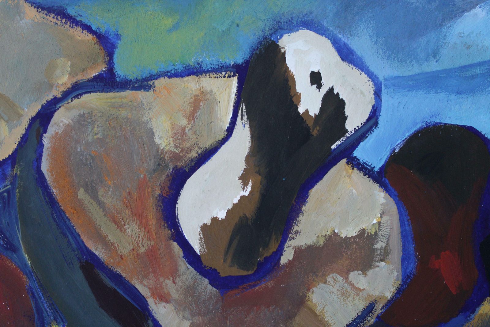 Gunars Klavamushrooms And Mountains. 1968, Paper, Gouache, 83, 5 X 59, 5 Cm1968 photo buy