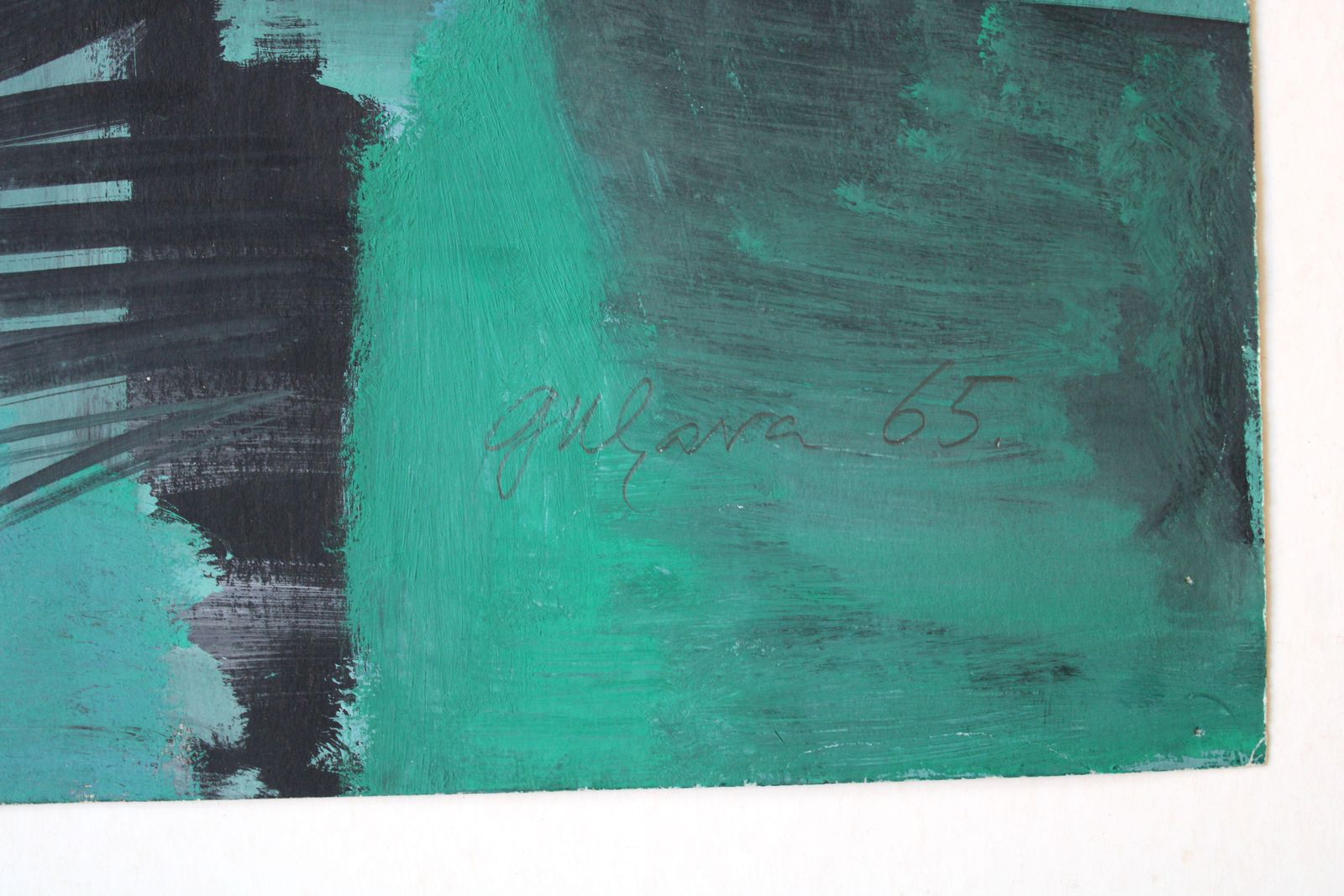 photo for sale Gunars Klavaabstract With Vase. 1965, Paper, Gouache, 79 X 59, 5 Cm1965
